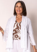 Sinead Linen Jacket in White