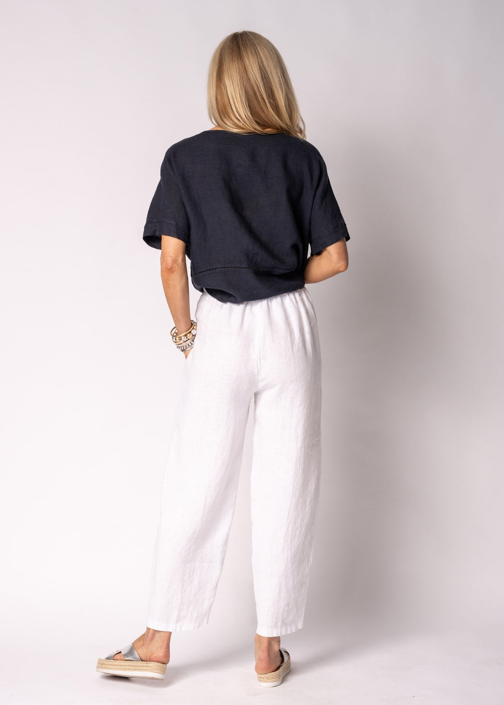 Tari Linen Pants in White