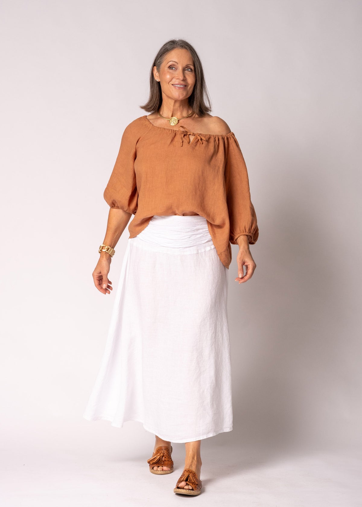Vionna Top in Burnt Toffee