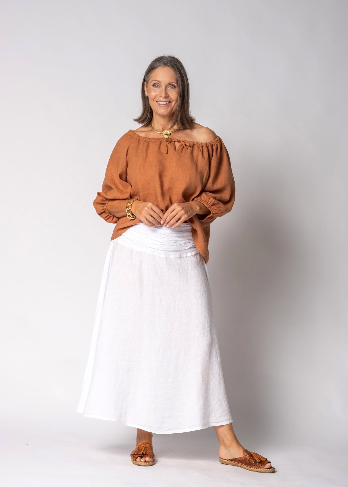Vionna Top in Burnt Toffee