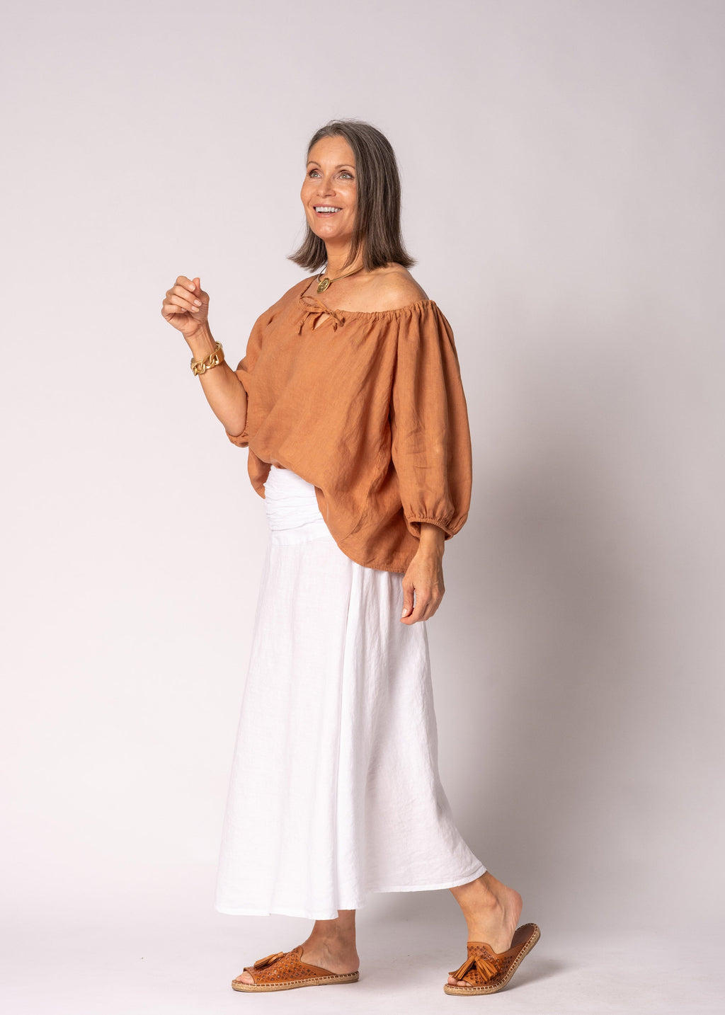 Vionna Top in Burnt Toffee