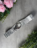Riccardo Belt in White and Silver