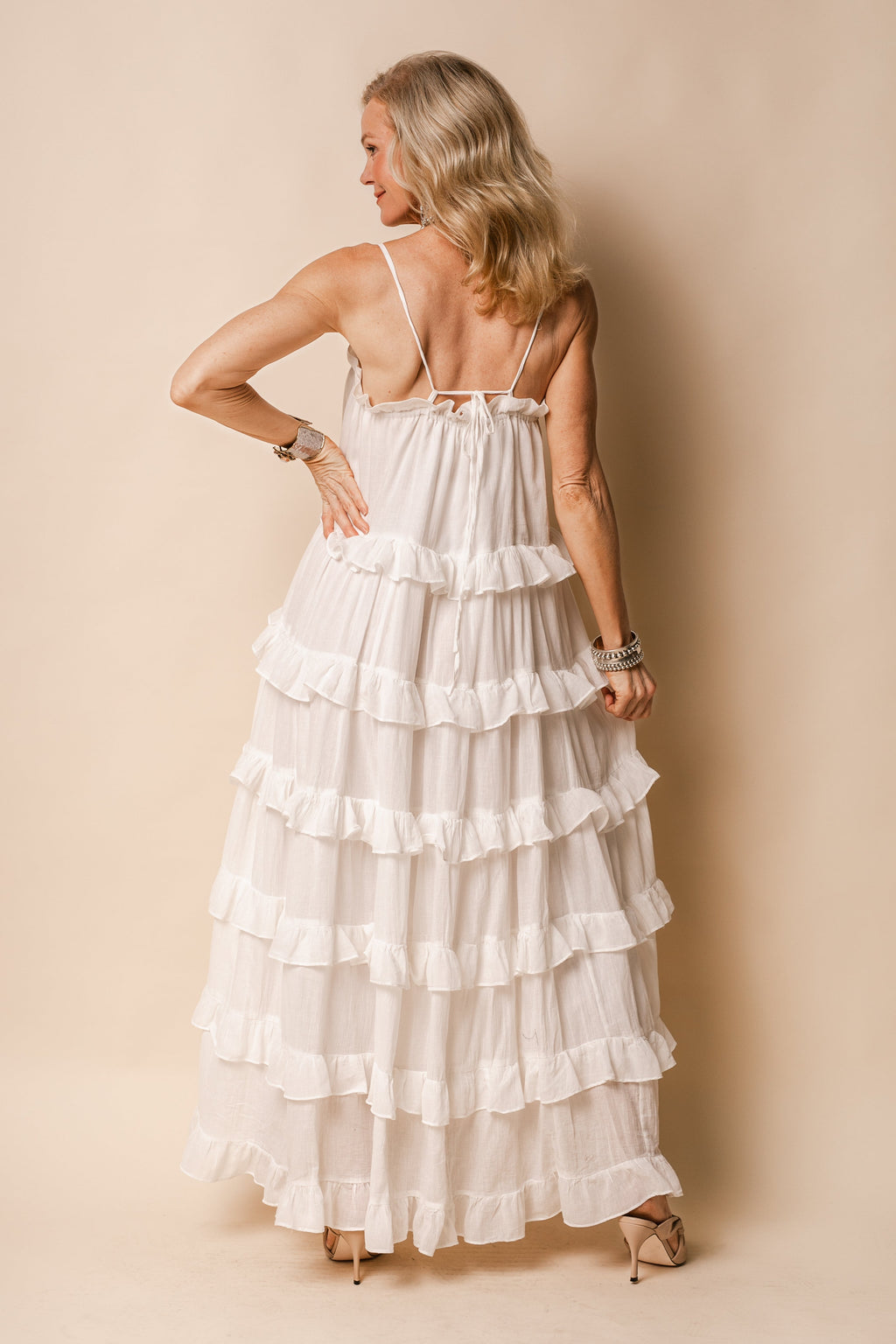 Callie Cotton Dress in Cream