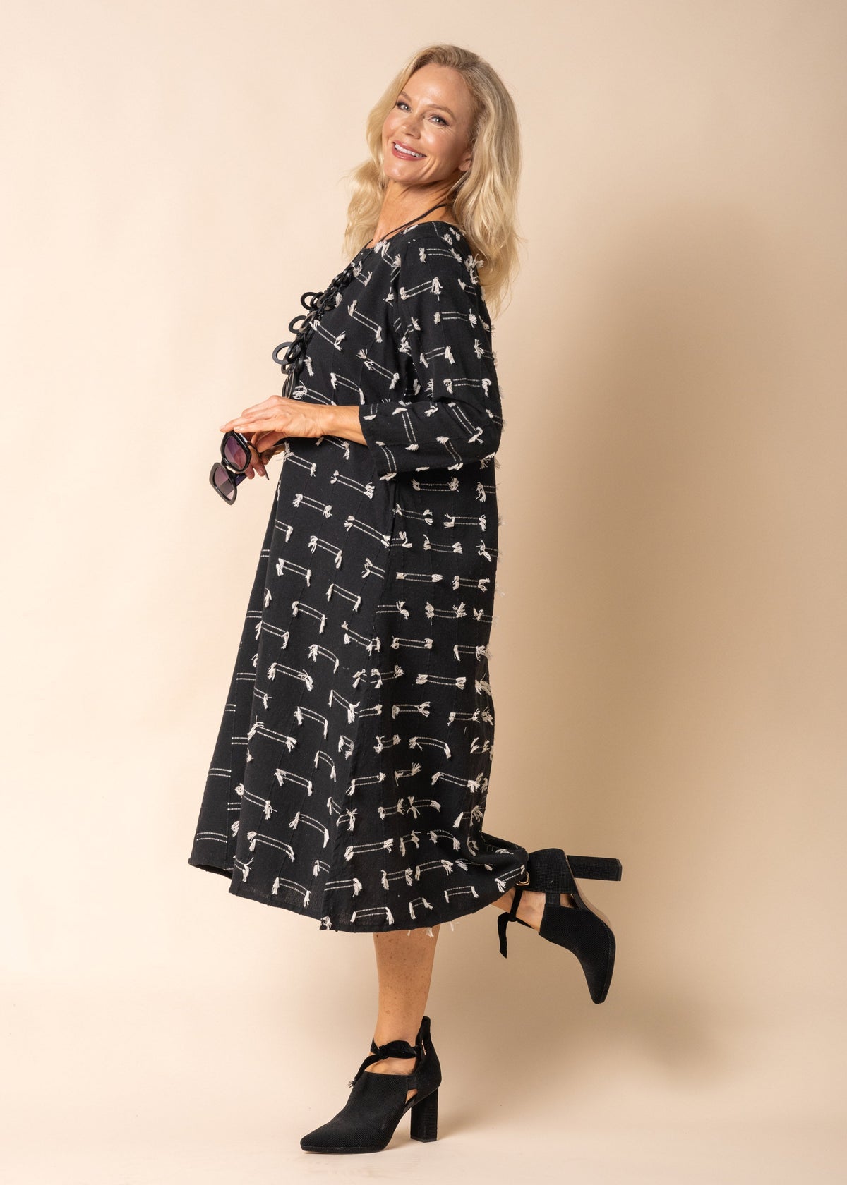 Luella Dress in Onyx