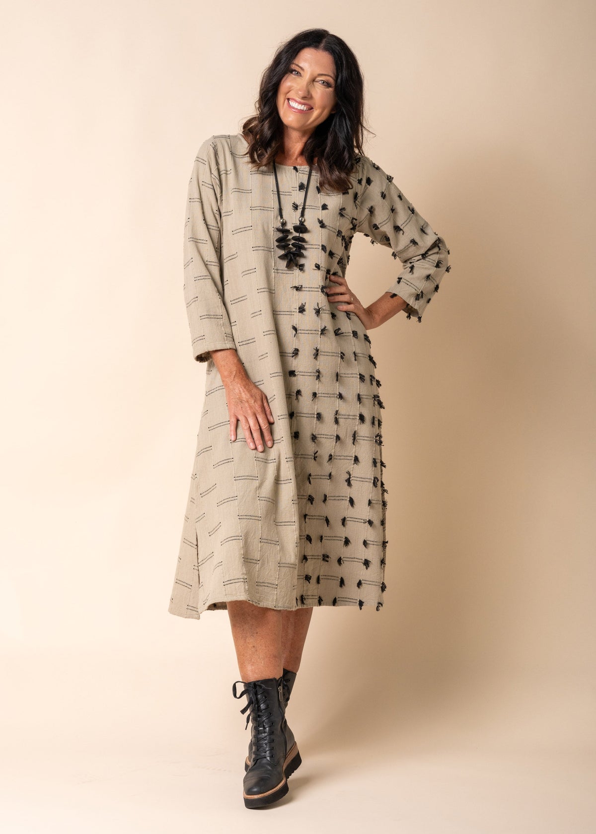 Luella Dress in Latte