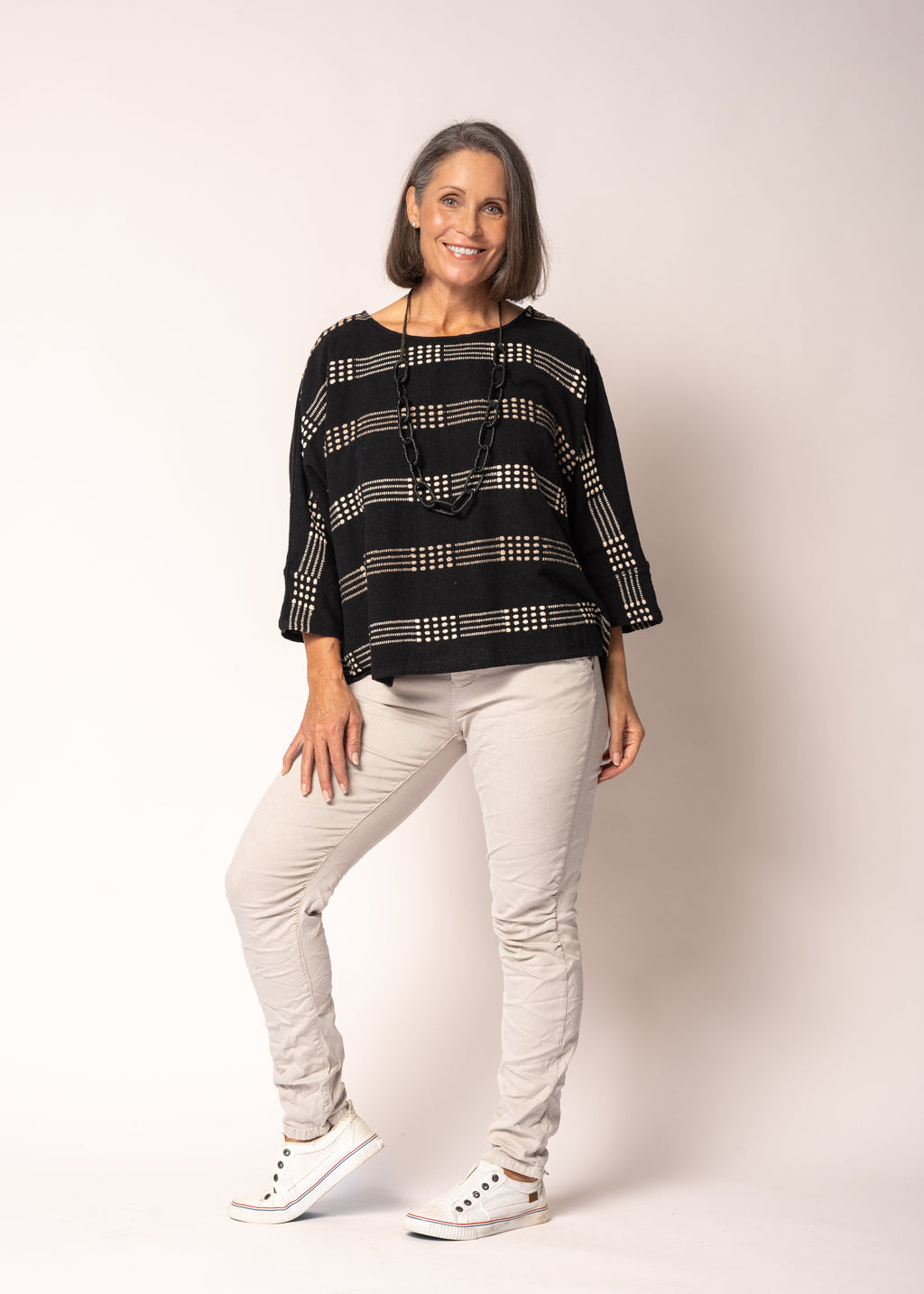 Malibu Cotton Top in Onyx