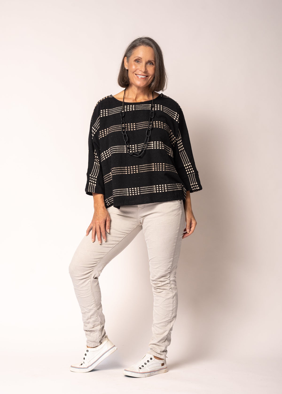 Malibu Cotton Top in Onyx