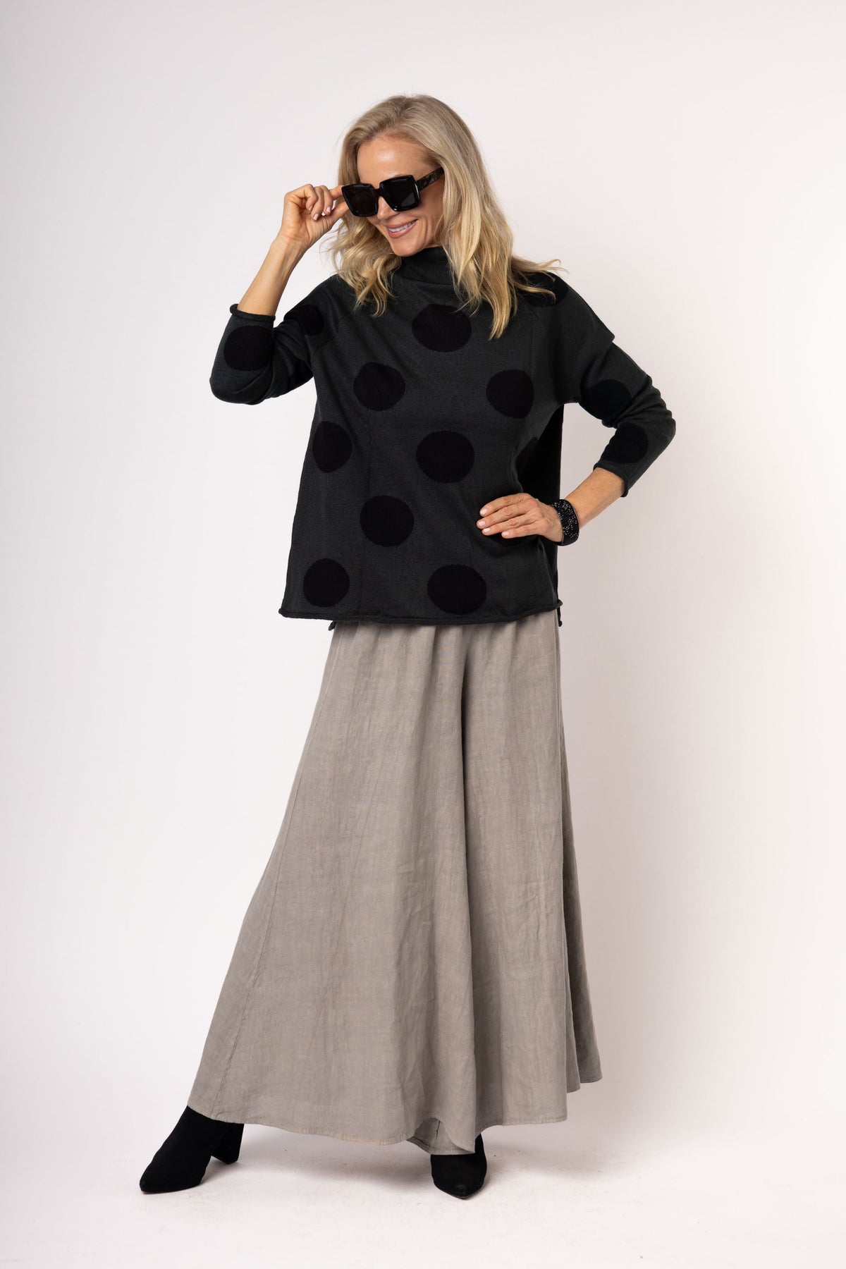 Frost Knit Top in Khaki