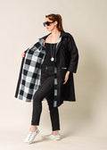 Anthea Cotton Jacket in Onyx Check