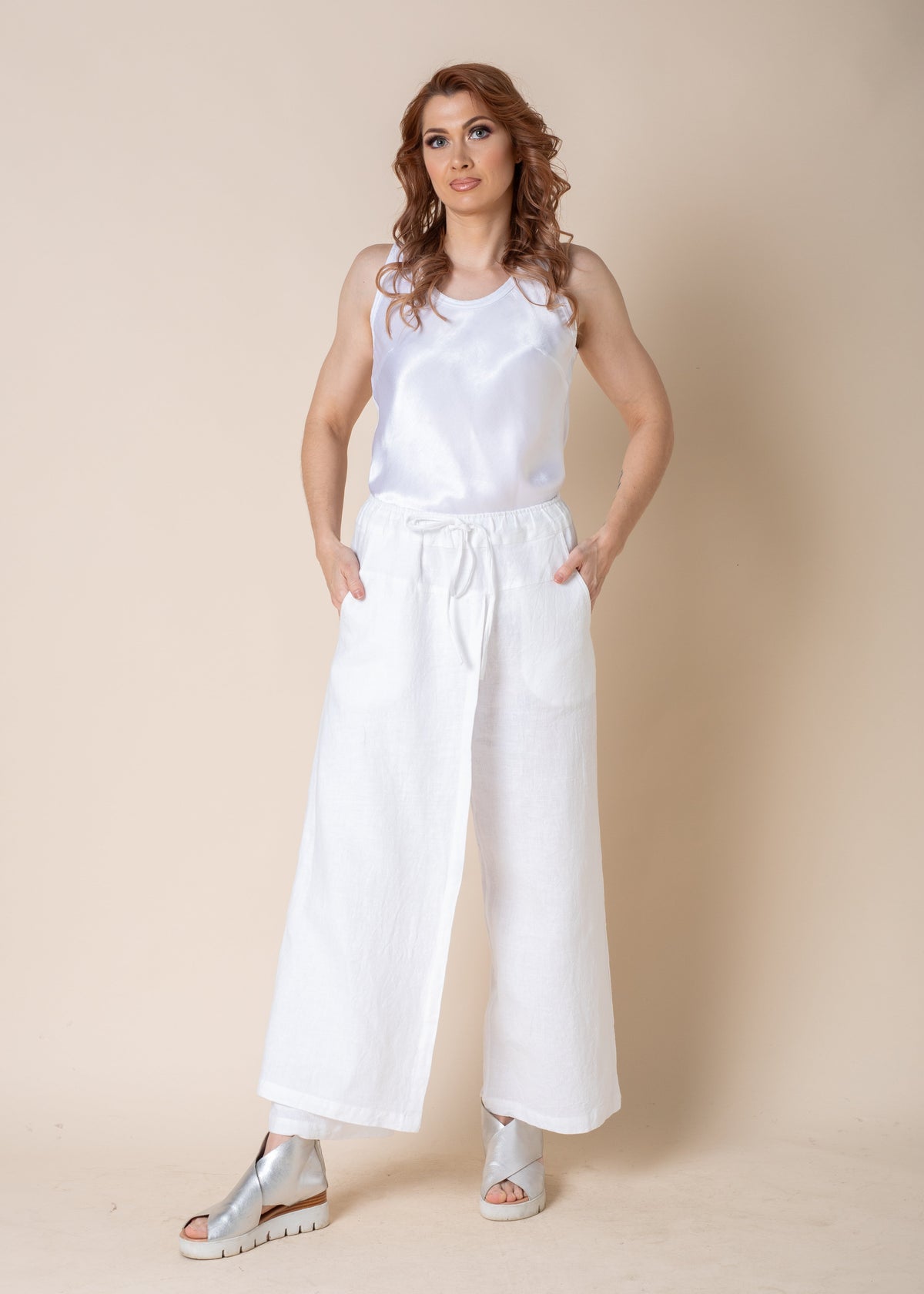 Toyah Singlet in White