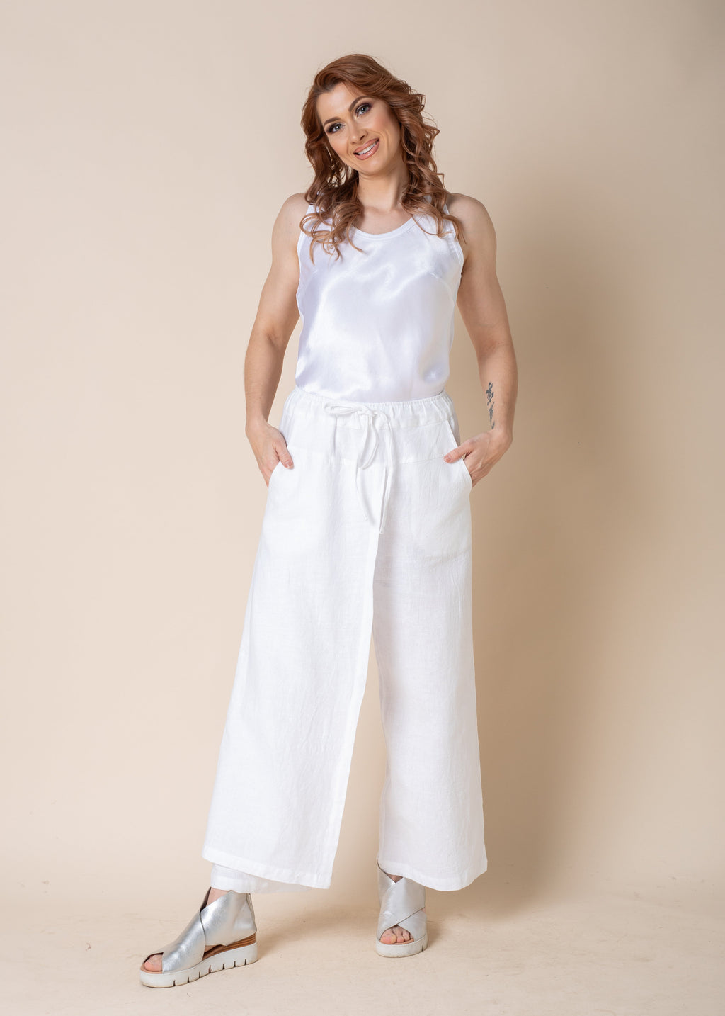 Toyah Singlet in White