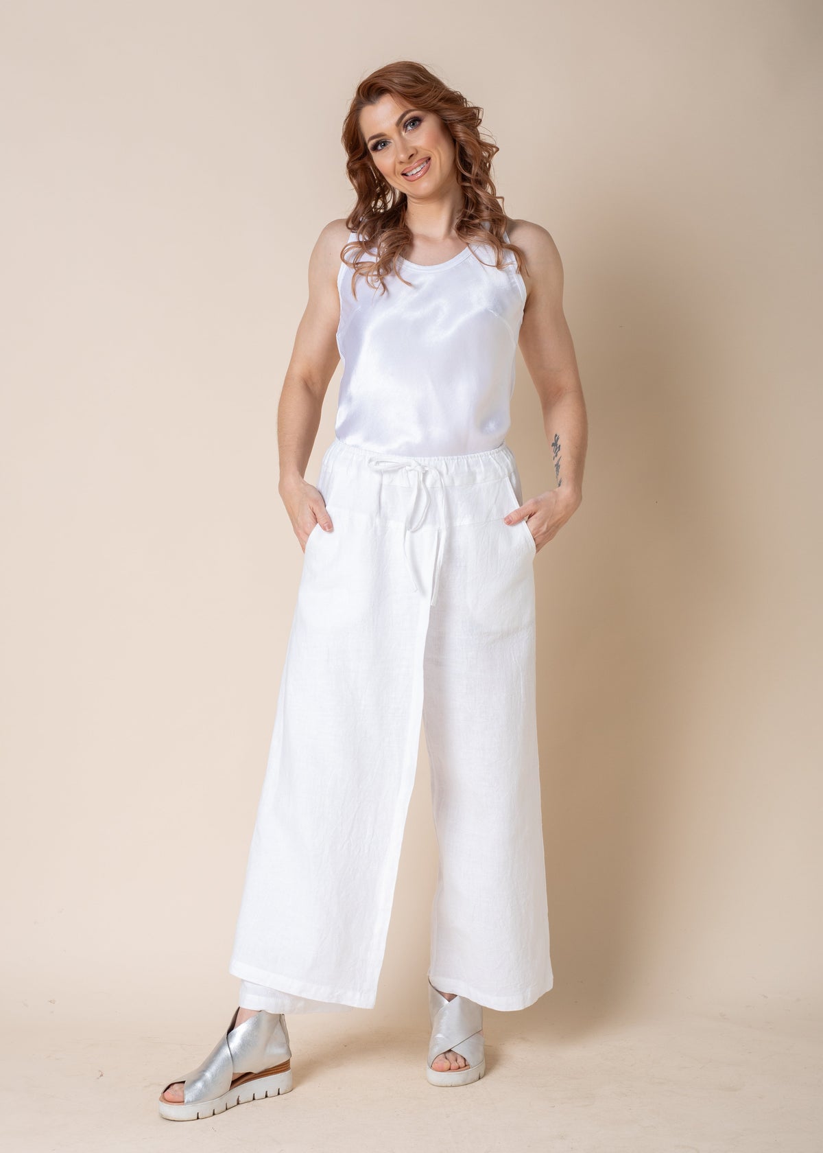 Toyah Singlet in White