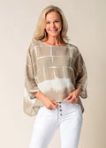 Harlan Linen Top in Mocha