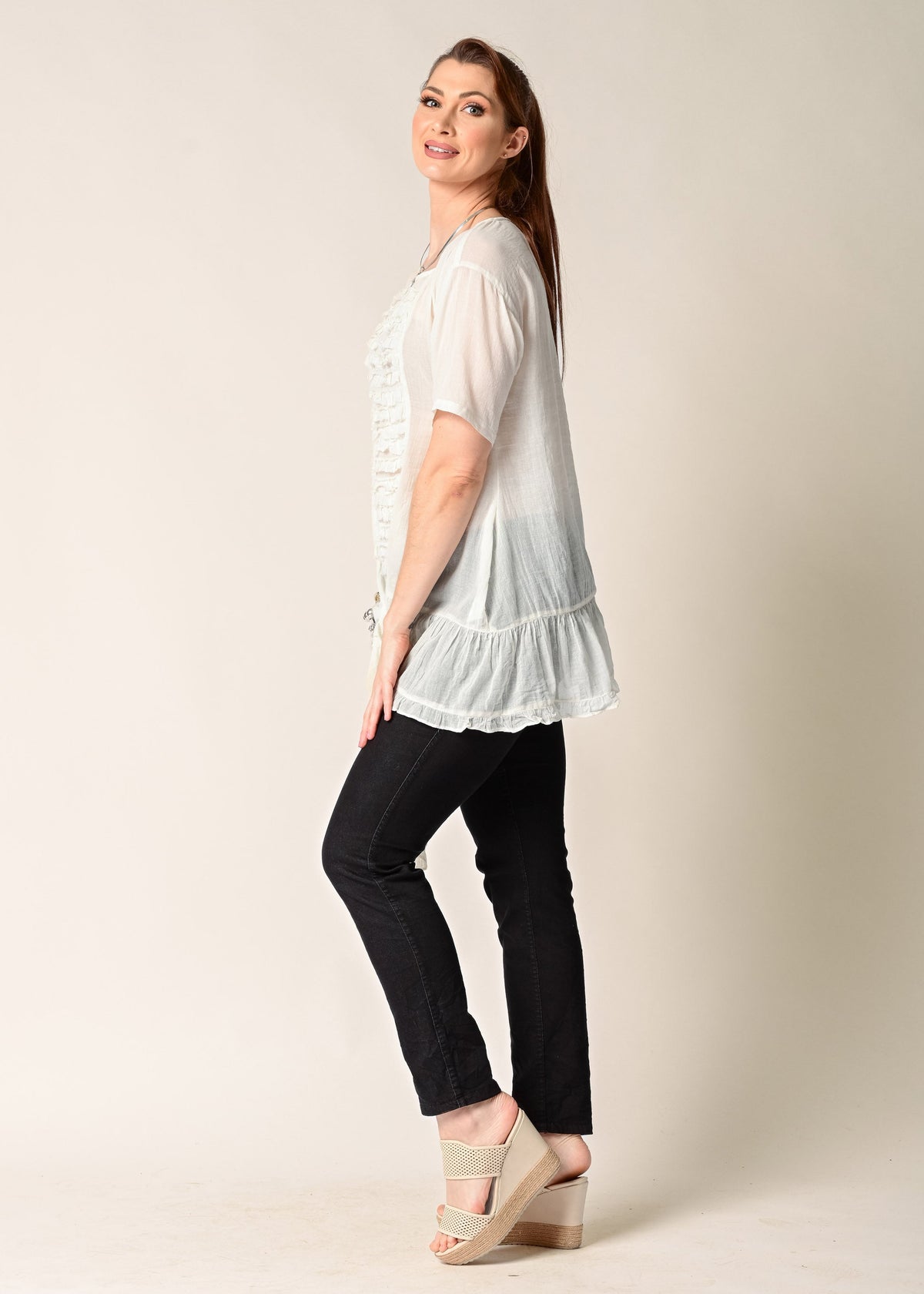 Kinara Cotton Top in Cream