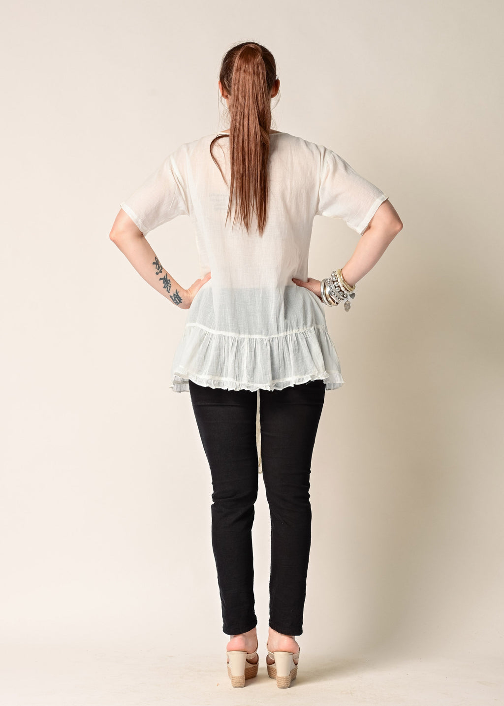Kinara Cotton Top in Cream