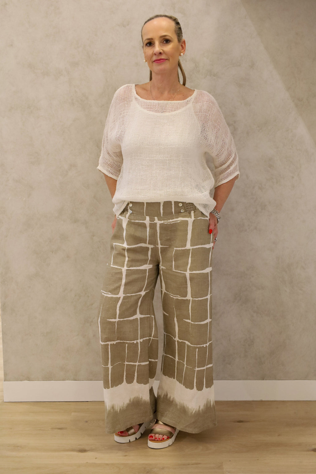 Rayna Linen Pant in Mocha