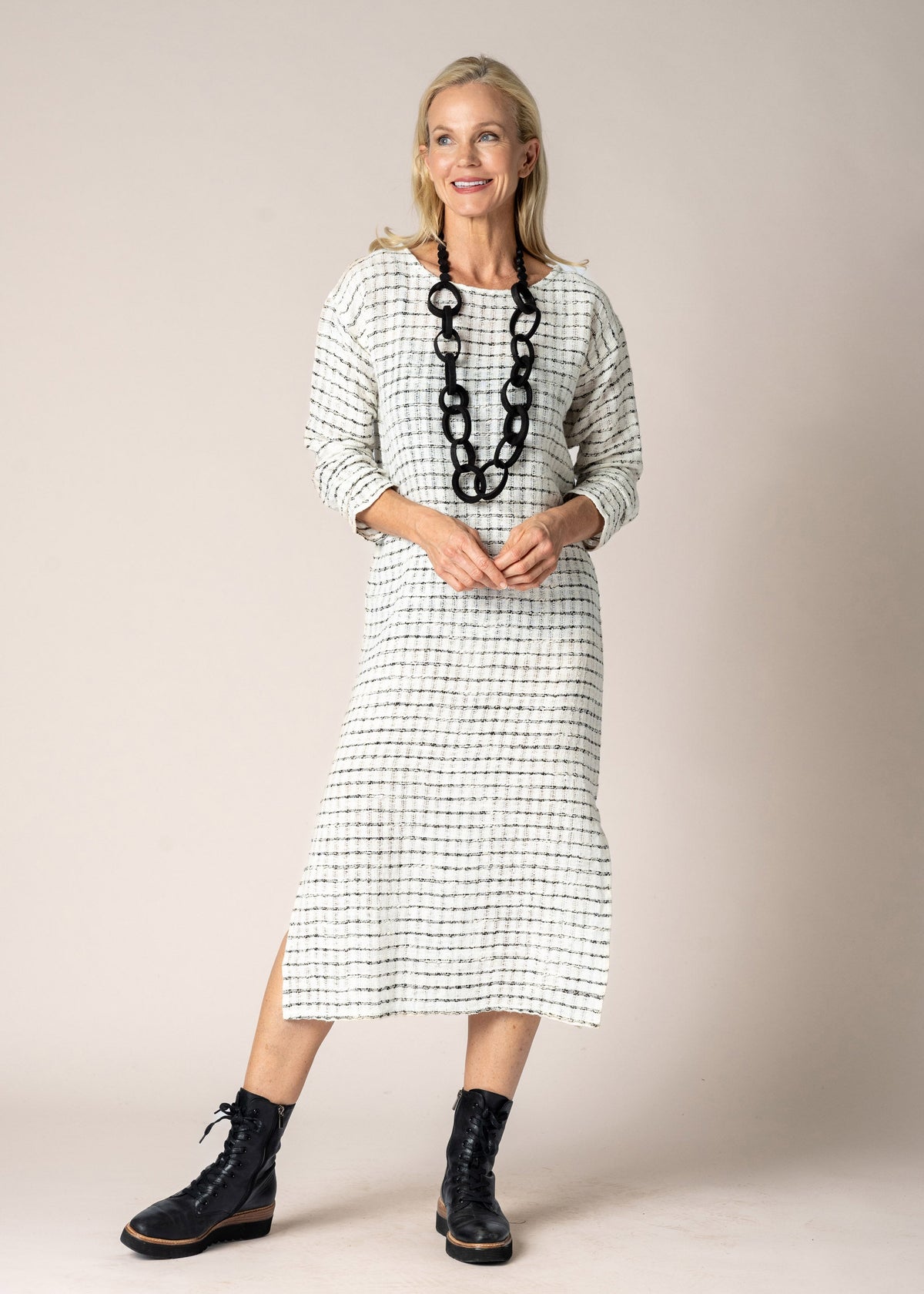 Azura Linen Dress in Cream