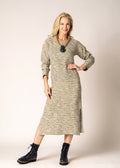 Azura Linen Dress in Latte