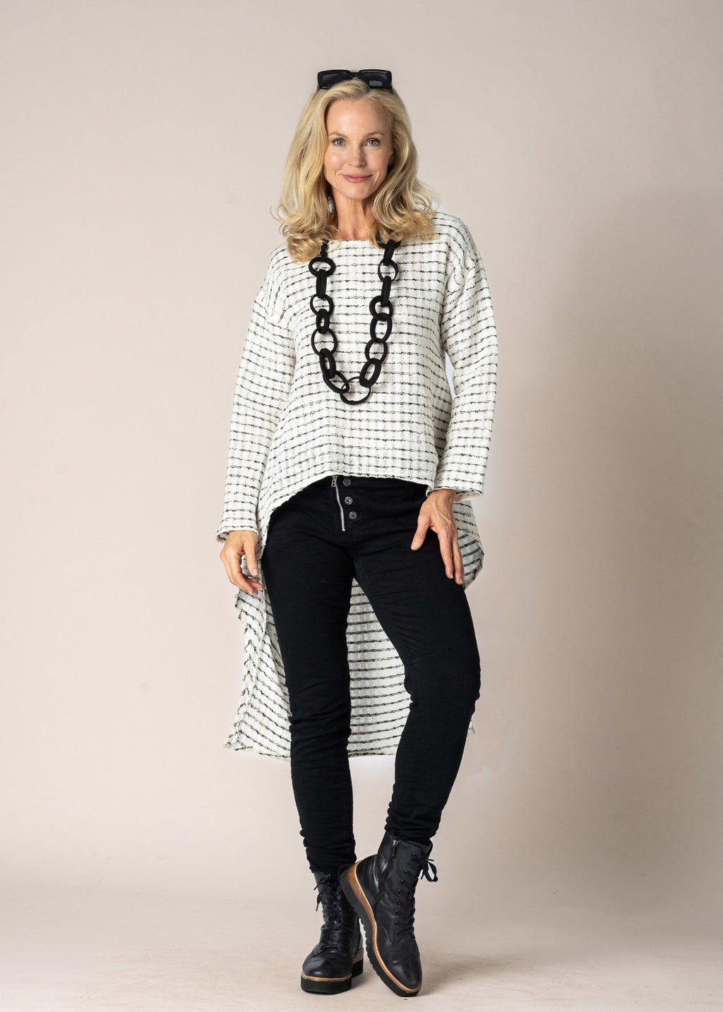 Norah Linen Top in Cream
