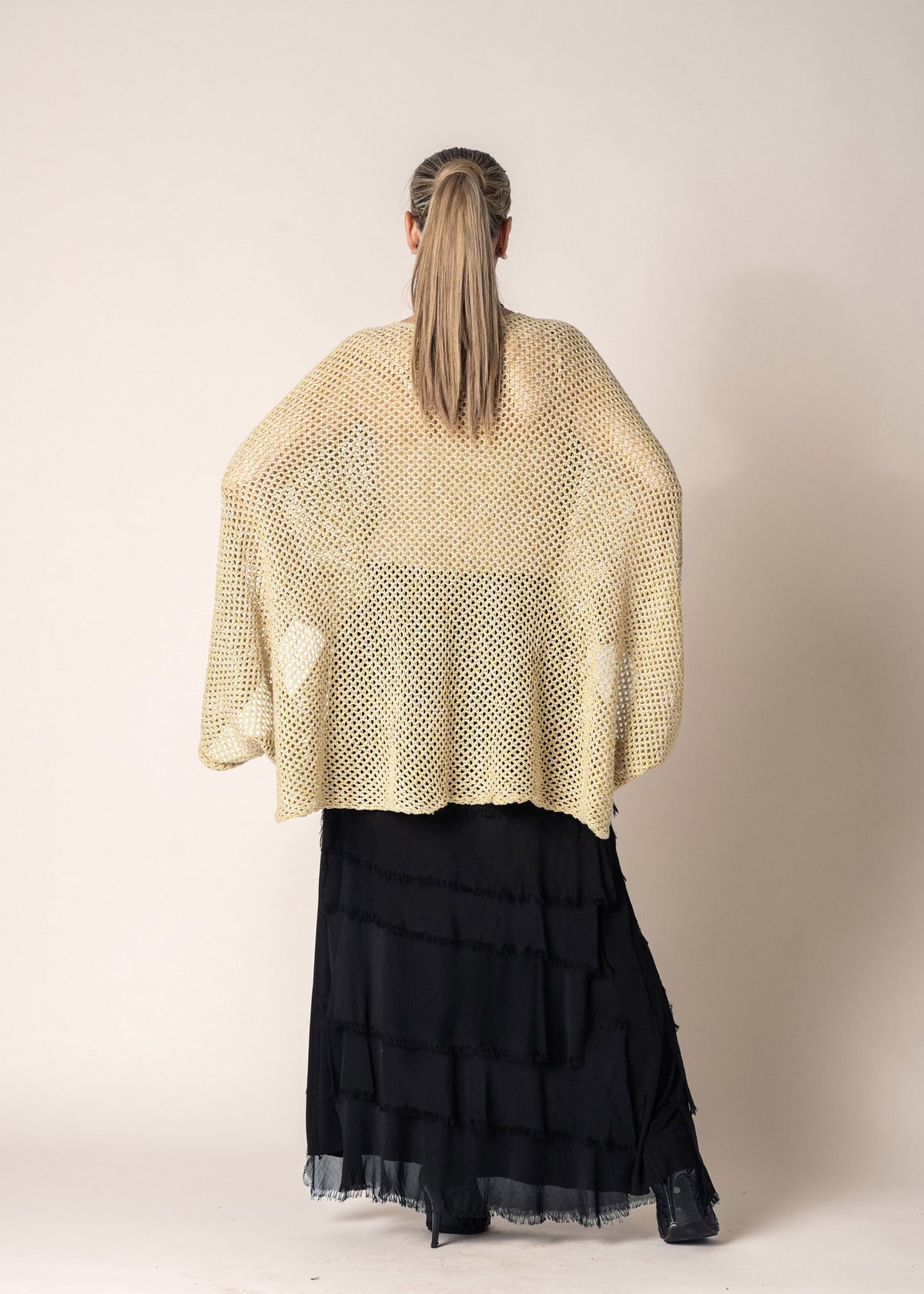Quilla Knit Top in Gold