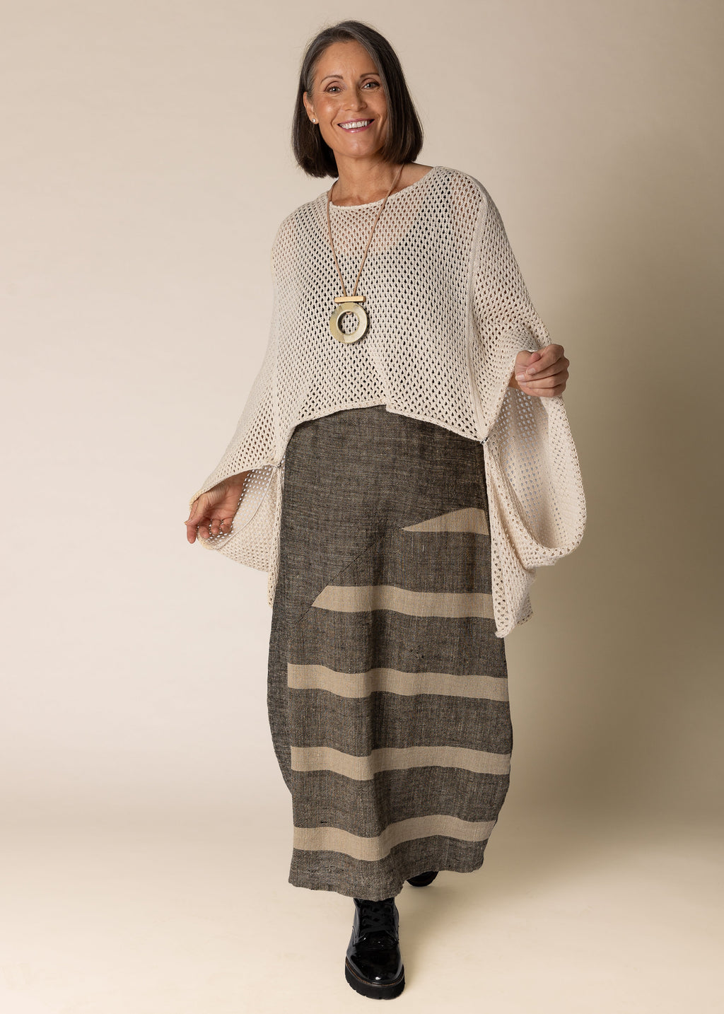 Quilla Knit Top in Latte