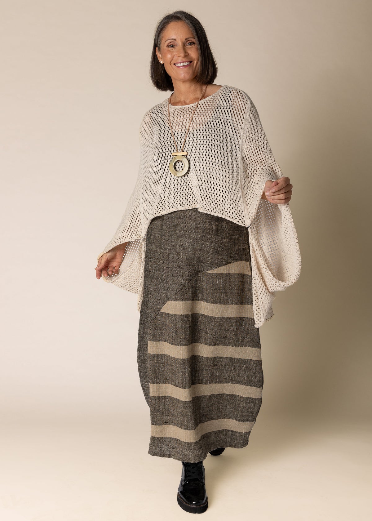 Quilla Knit Top in Latte