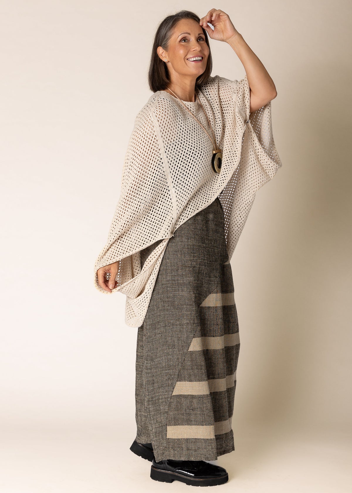 Quilla Knit Top in Latte