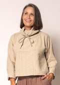 Penrose Linen Top in Latte