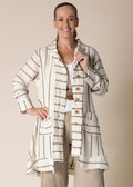 Elodie Linen Jacket in Cream