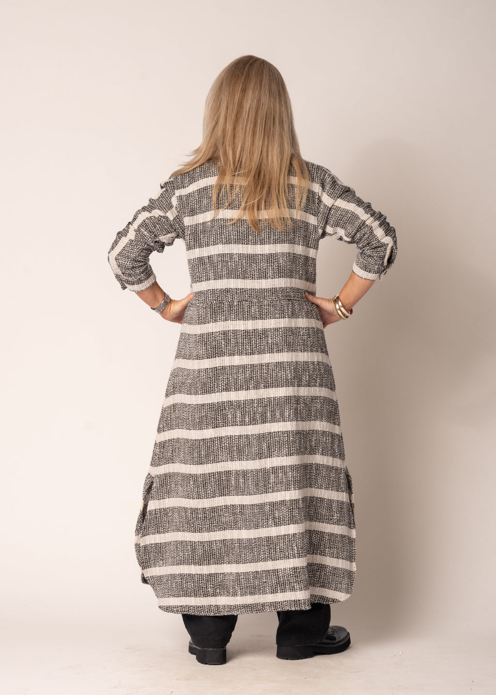 Kinsley Linen Jacket in Onyx