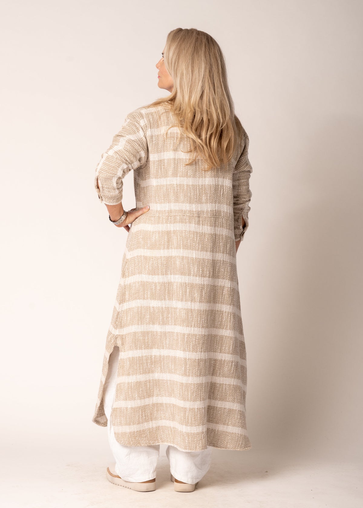 Kinsley Linen Jacket in Latte