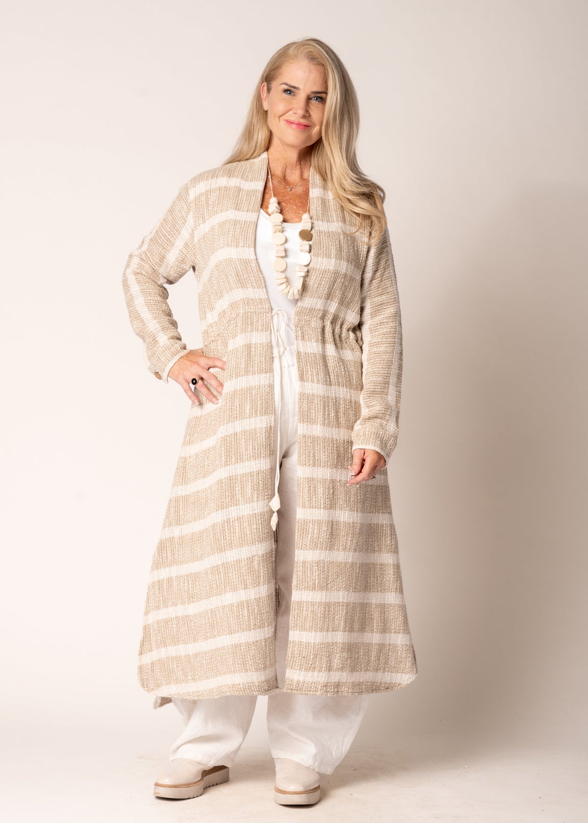 Kinsley Linen Jacket in Latte