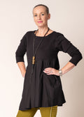 Jovie Cotton Top in Onyx