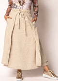 Remington Linen Skirt in Latte
