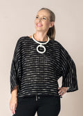Naida Linen Top in Onyx