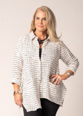 Lucienne Linen Top in Cream