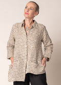 Lucienne Linen Top in Latte