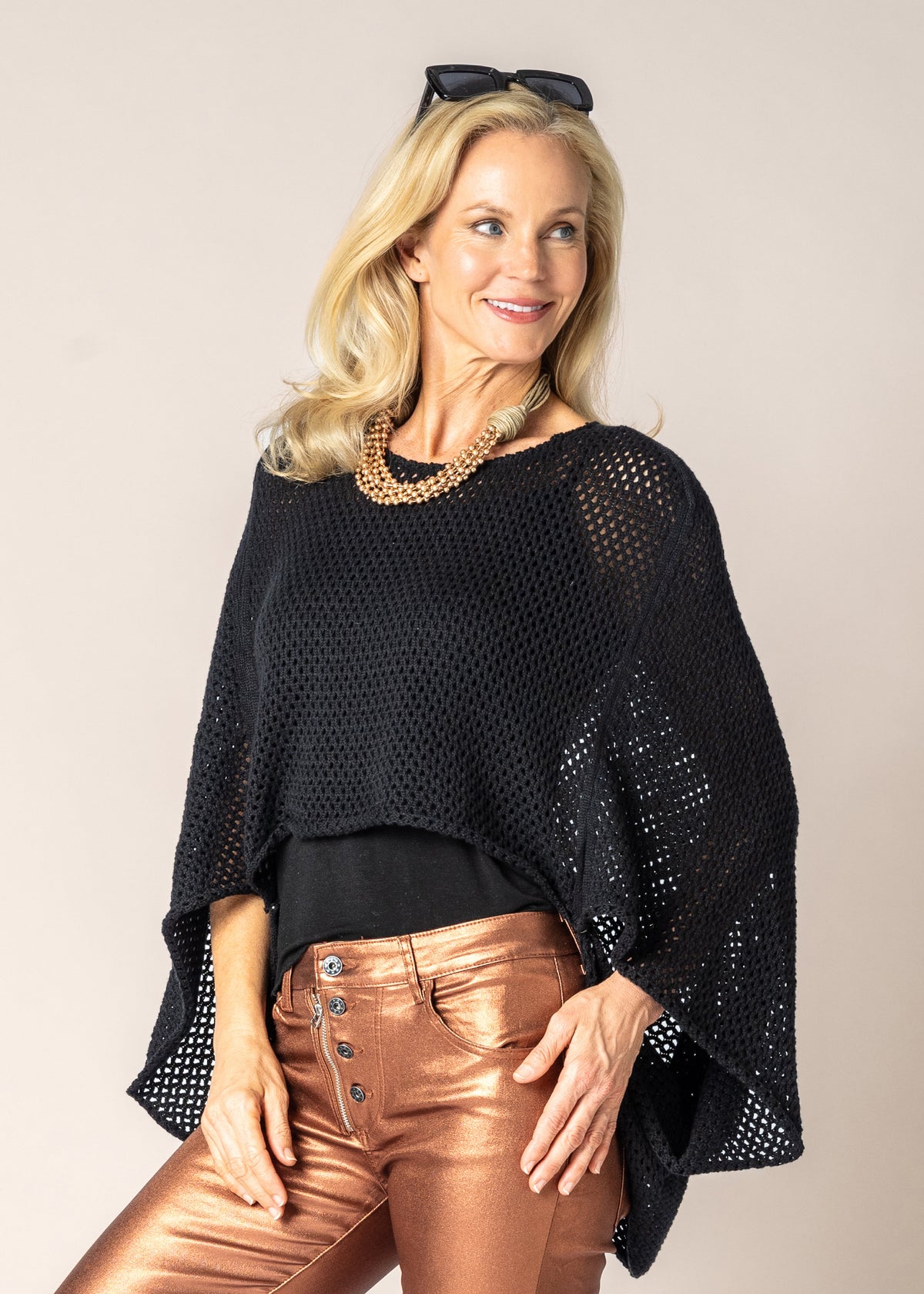 Halina Knit Top in Onyx