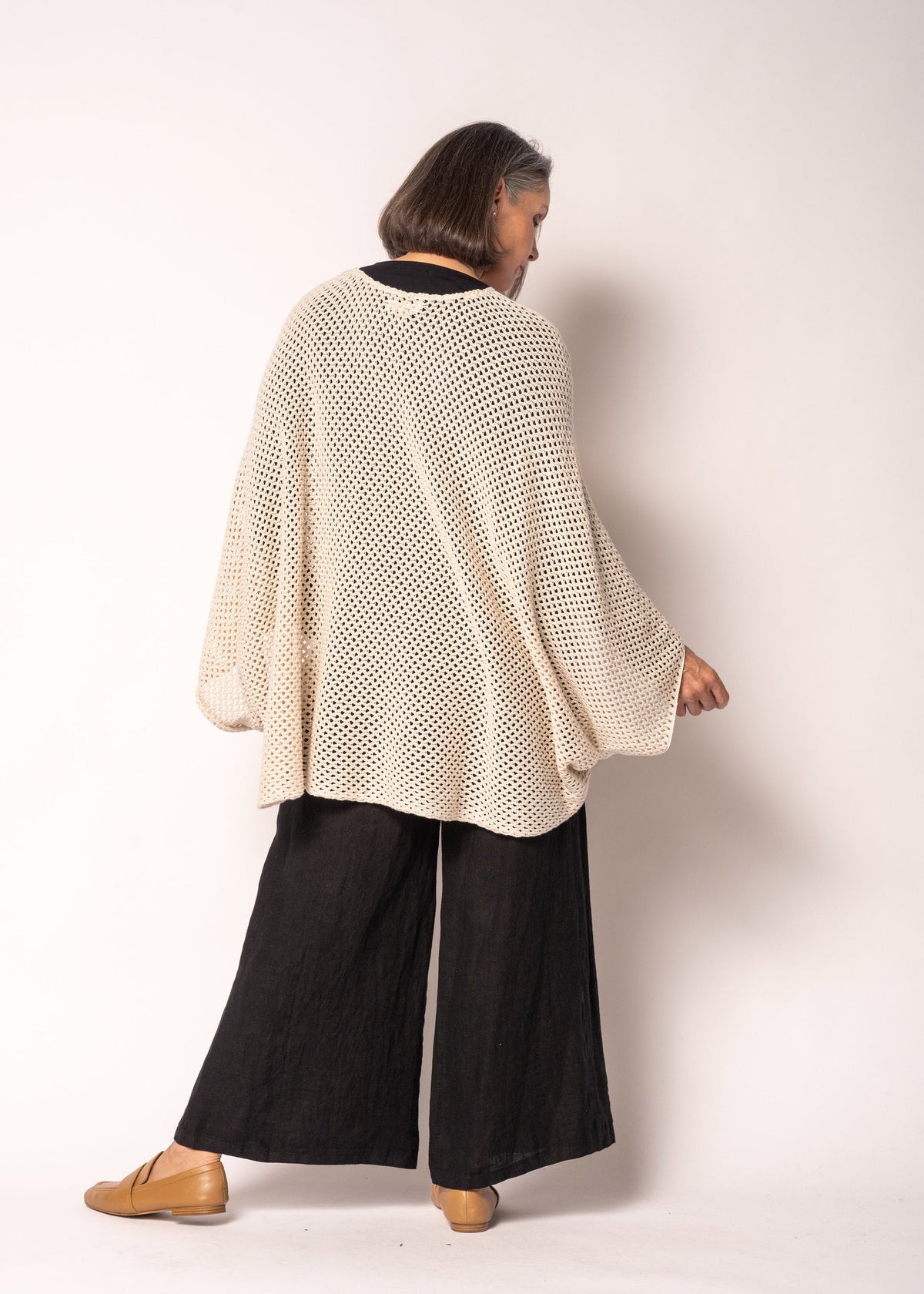 Halina Knit Top in Cream
