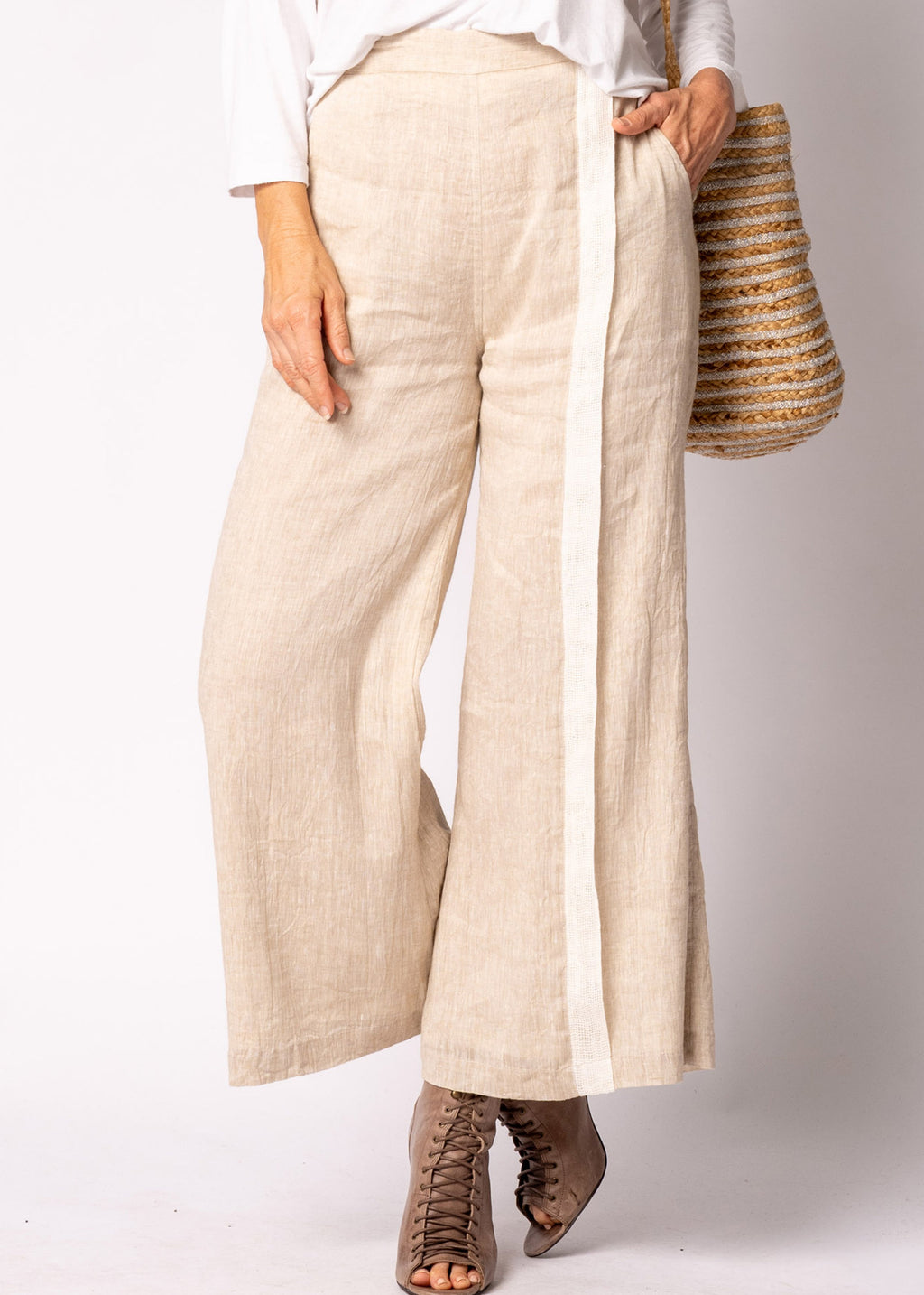Nova  Cotton  Pants in Latte