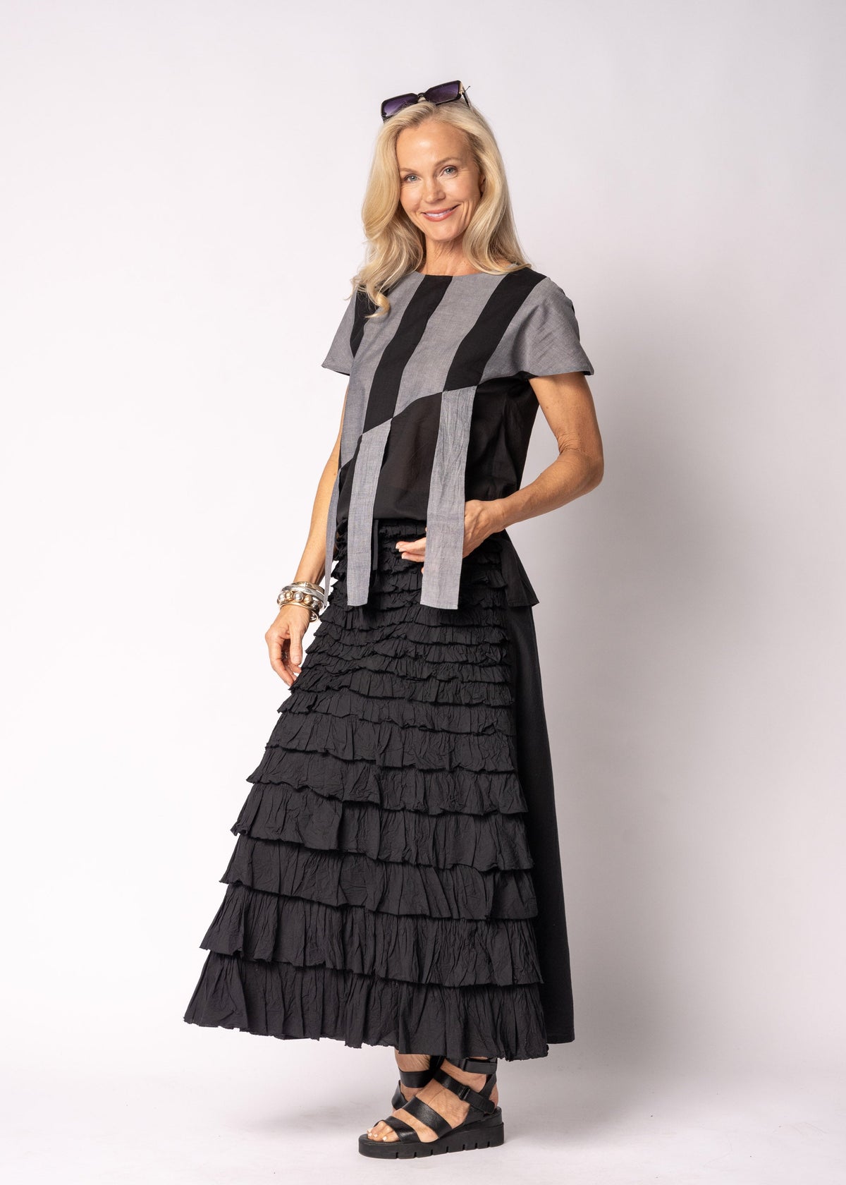 Eden Cotton Top in Onyx