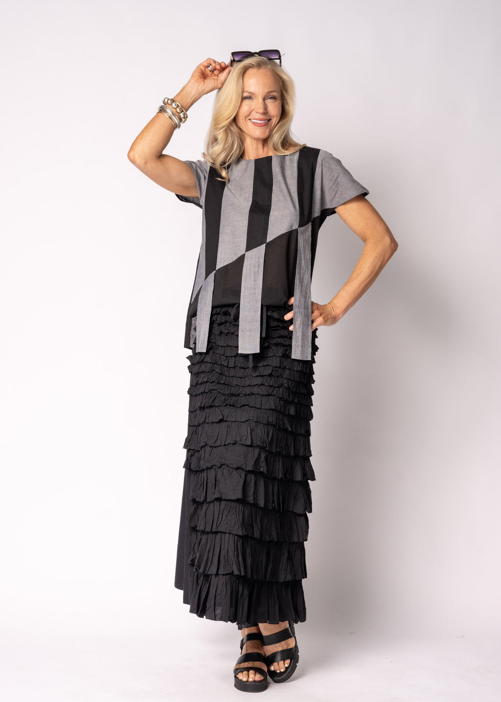 Eden Cotton Top in Onyx