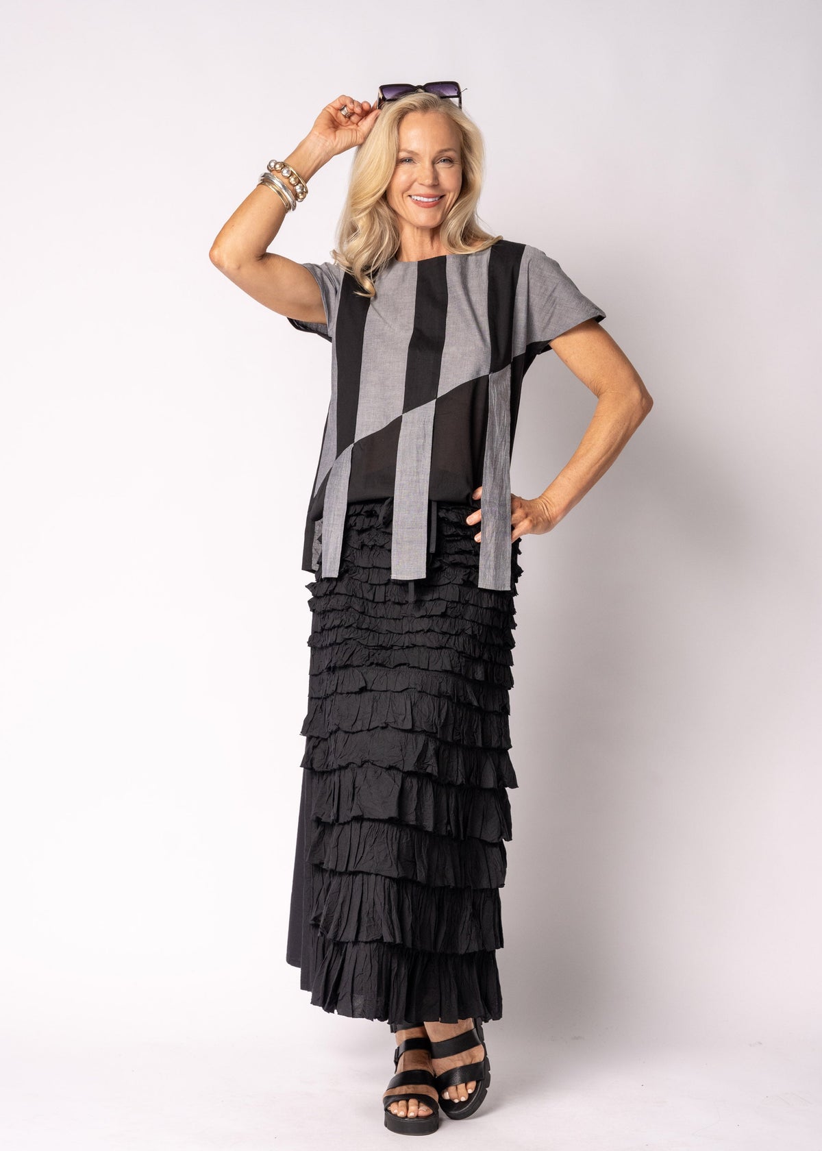 Eden Cotton Top in Onyx