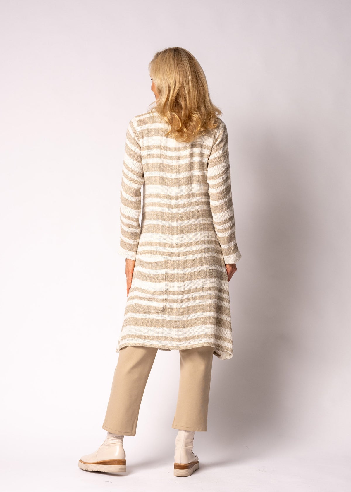 Alta Linen Jacket in Latte