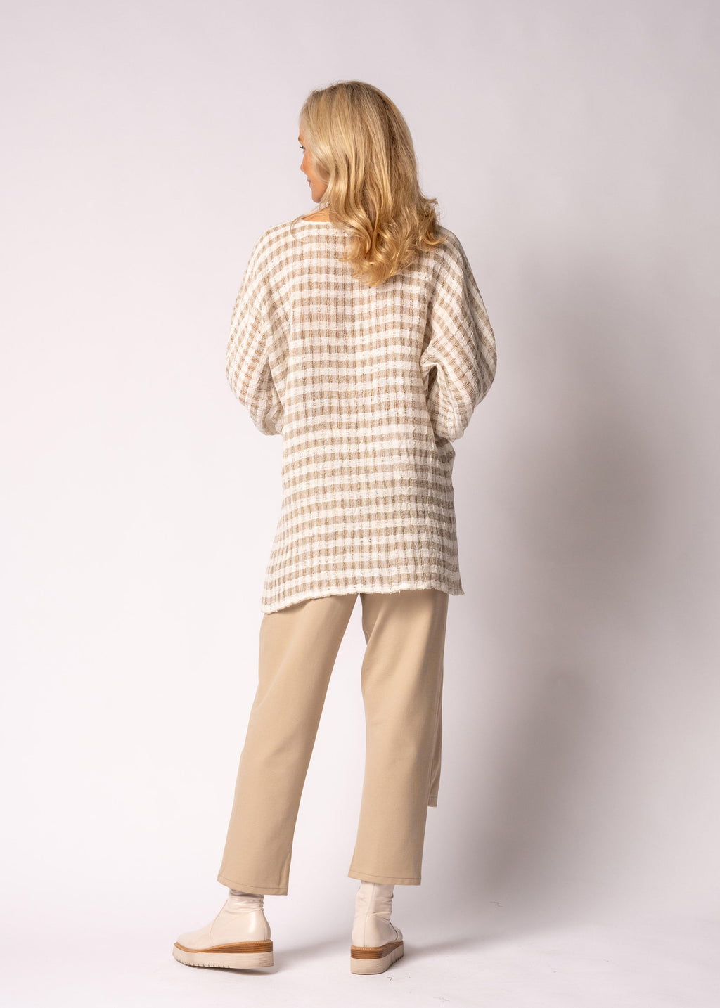 Susanne Linen Top in Latte