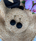 Leona Earrings in Onyx