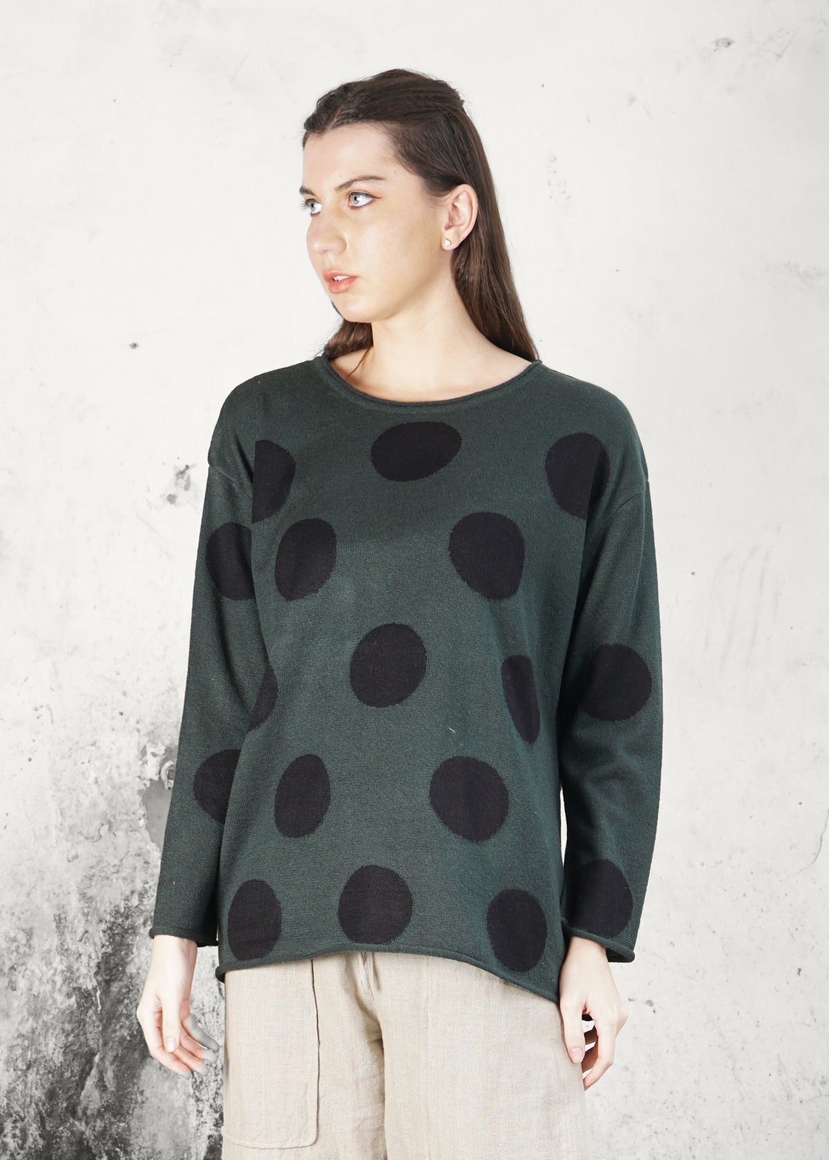 Jasper Knit Top in Khaki